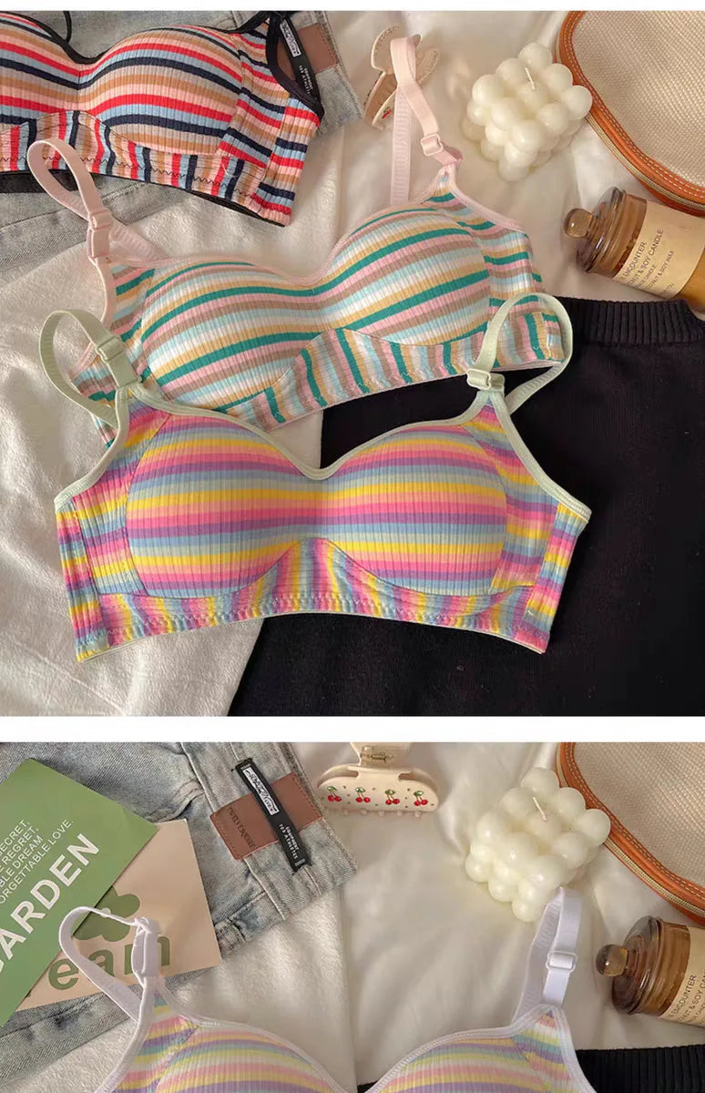 Sexy Seamless Rainbow Bralette