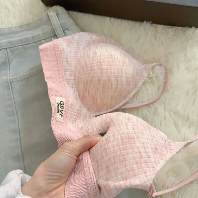 New Flat-chested Adjustable Underwear For Girls With Expanded Breasts, Small Breasts, Gathered Waist, Slim Sexy Bra