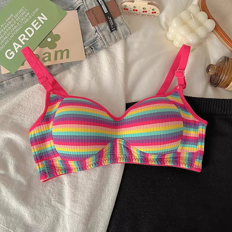 Sexy Seamless Rainbow Bralette