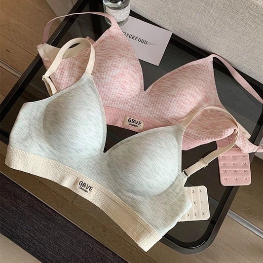 New Flat-chested Adjustable Underwear For Girls With Expanded Breasts, Small Breasts, Gathered Waist, Slim Sexy Bra