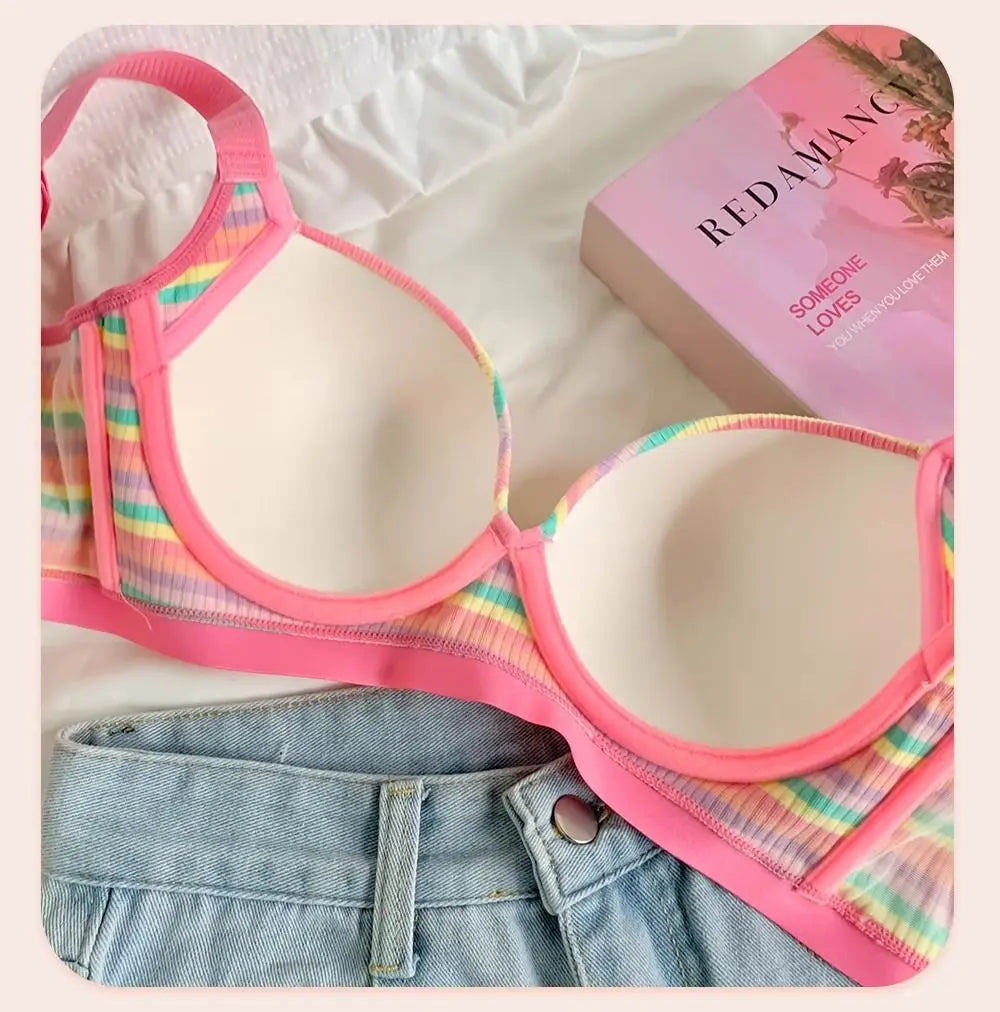 Sexy Seamless Rainbow Bralette