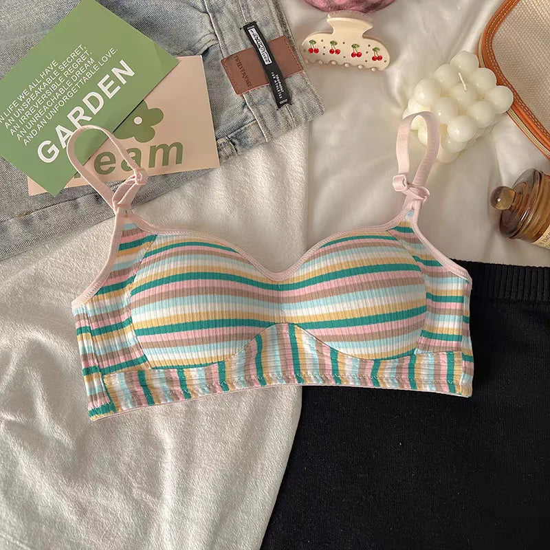 Sexy Seamless Rainbow Bralette