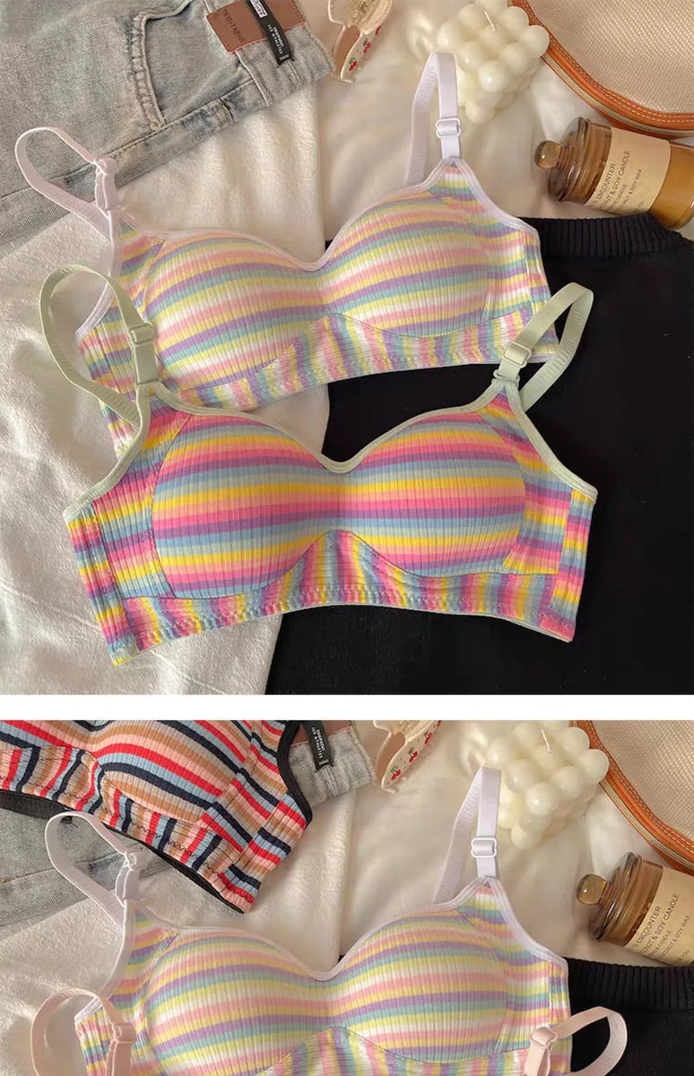 Sexy Seamless Rainbow Bralette