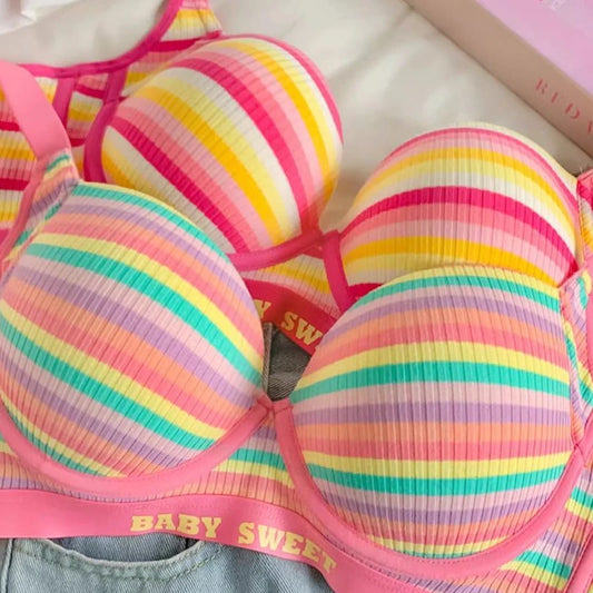 Sexy Seamless Rainbow Bralette