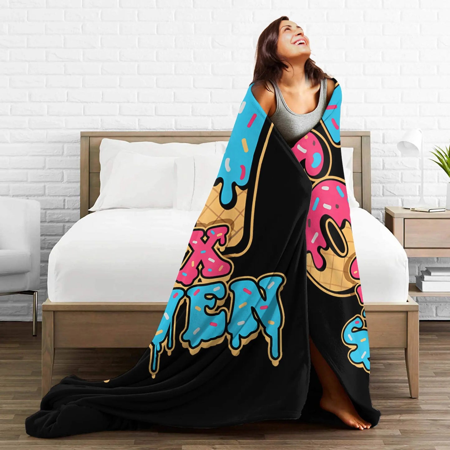 Six Seven Ice Cream Drip Meme 67 Blanket