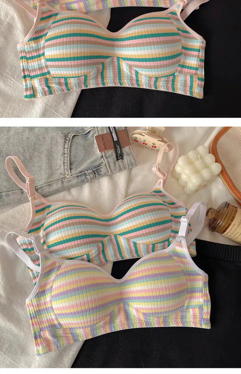 Sexy Seamless Rainbow Bralette