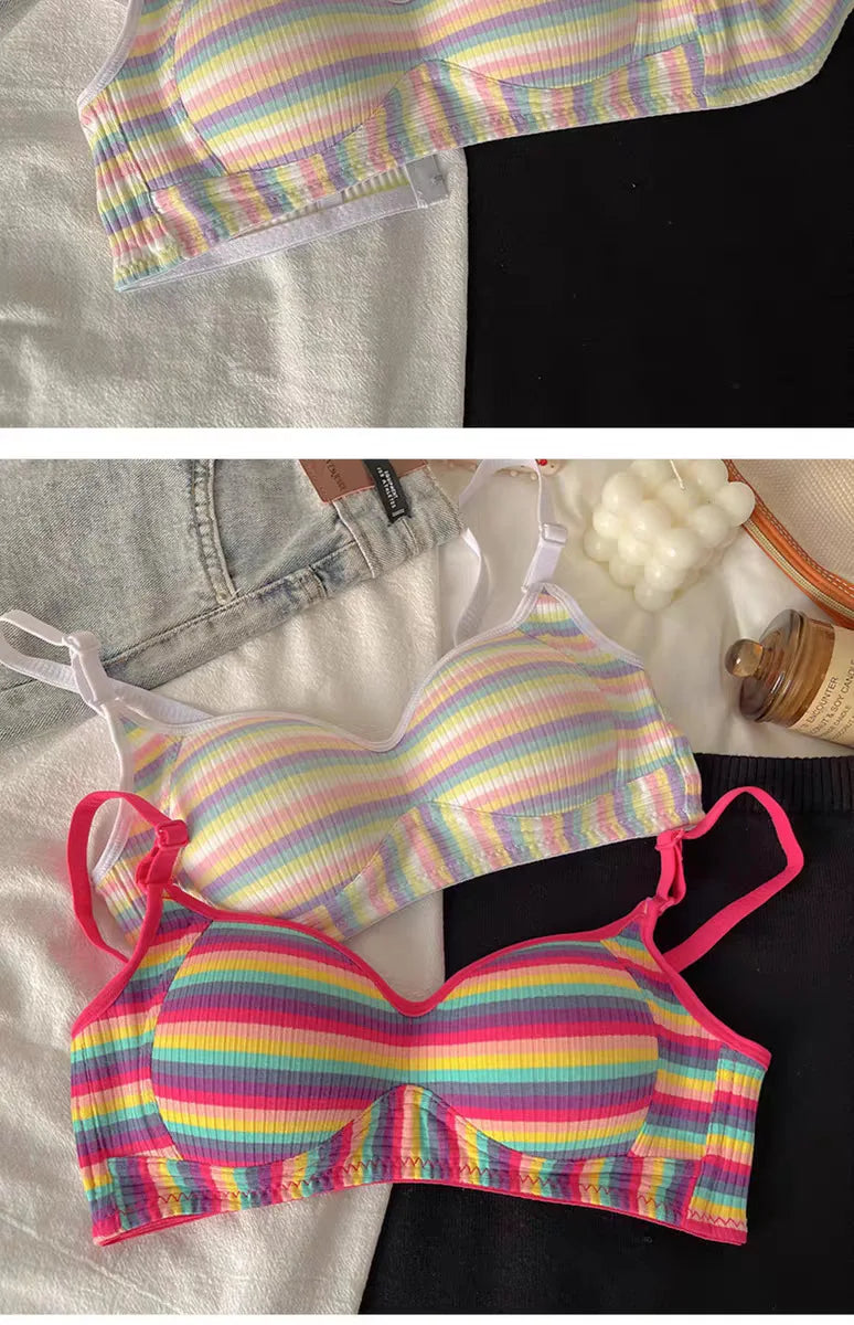 Sexy Seamless Rainbow Bralette