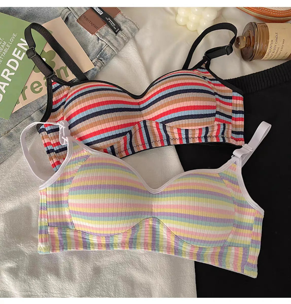 Sexy Seamless Rainbow Bralette