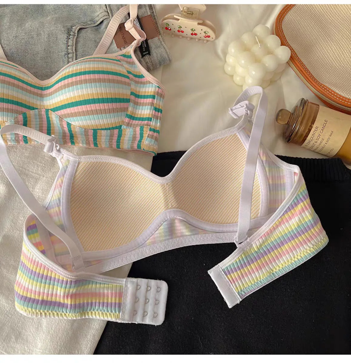 Sexy Seamless Rainbow Bralette