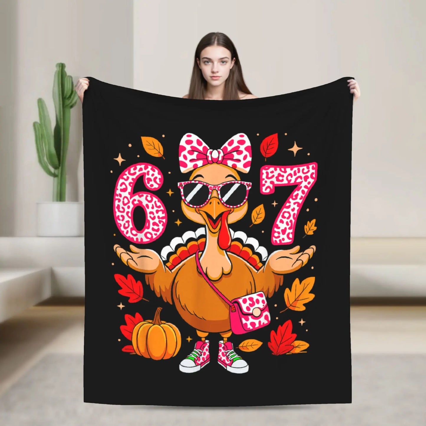 Six Seven Ice Cream Drip Meme 67 Blanket