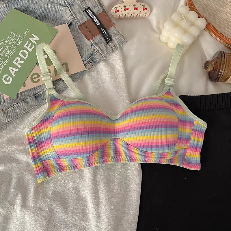 Sexy Seamless Rainbow Bralette