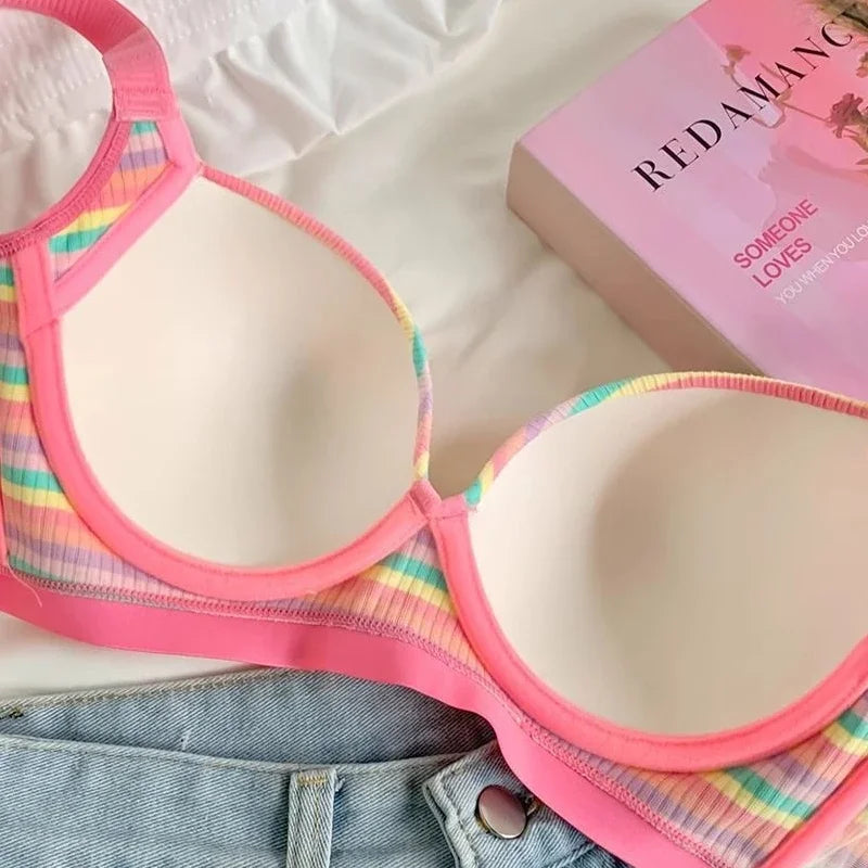 Sexy Seamless Rainbow Bralette