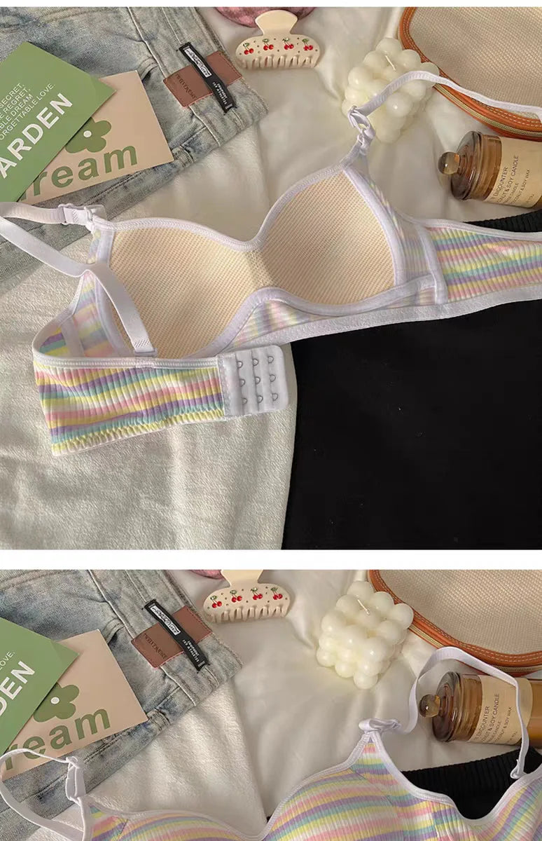 Sexy Seamless Rainbow Bralette